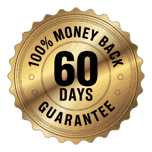 60-day money-back guarantee badge